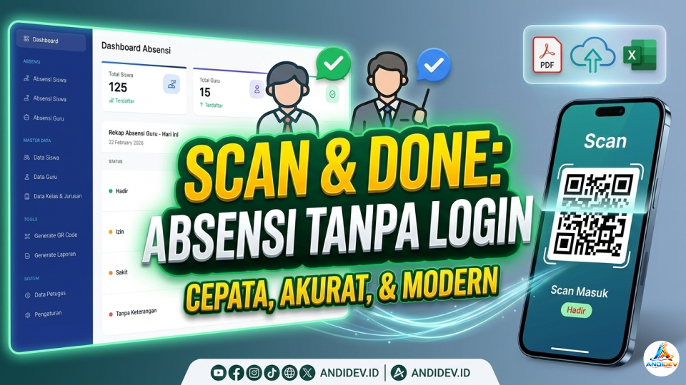 Aplikasi Absensi Sekolah Berbasis QR Code — Aplikasi Web
