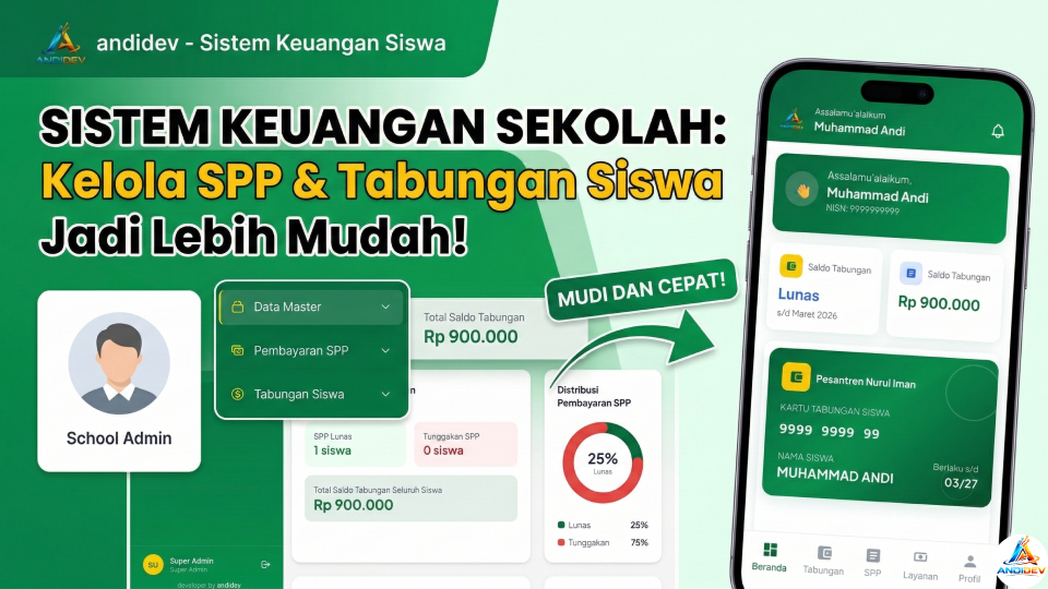 Sistem Keuangan Siswa – SPP & Tabungan