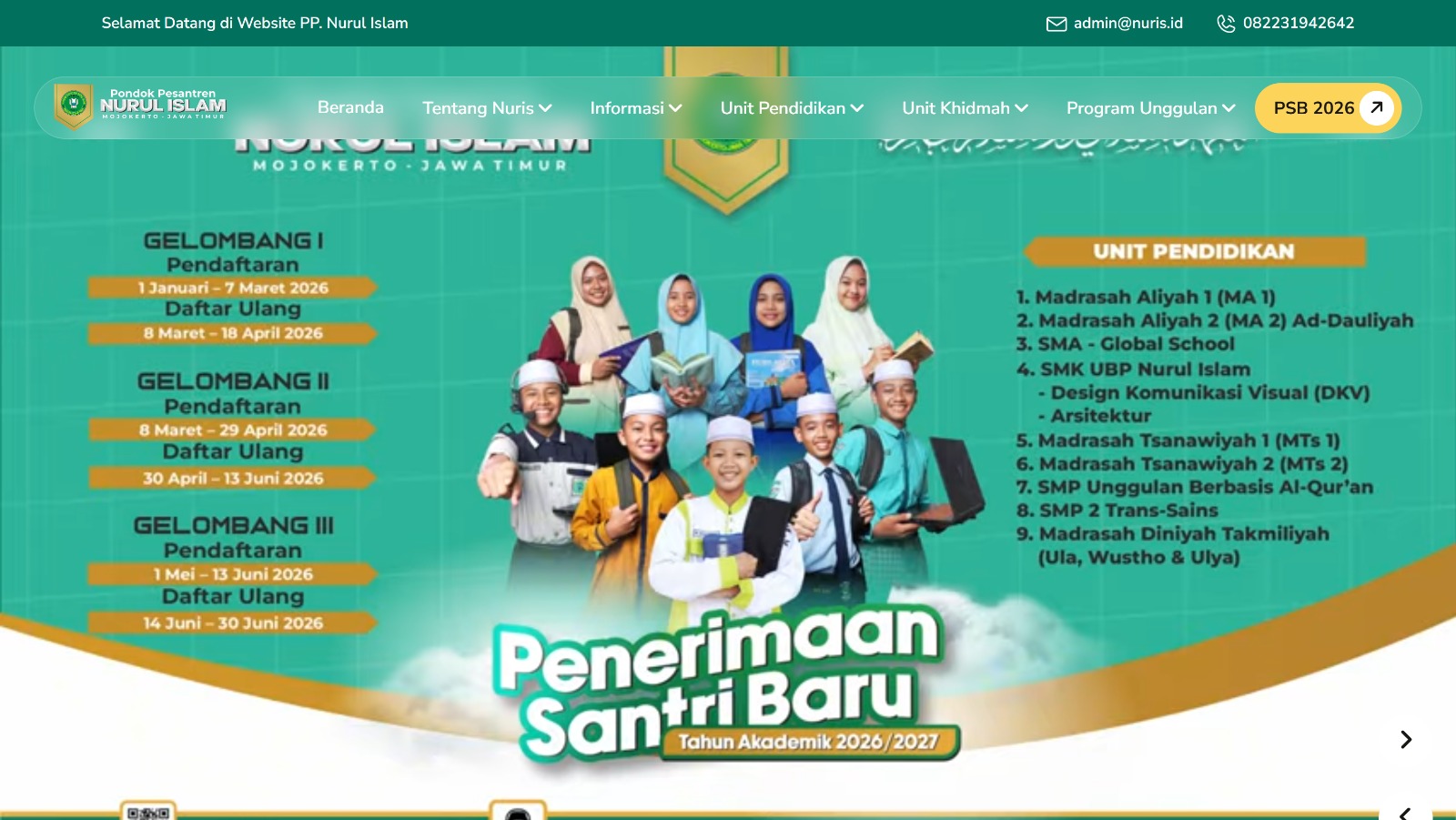 Web PP. NURIS Mojokerto