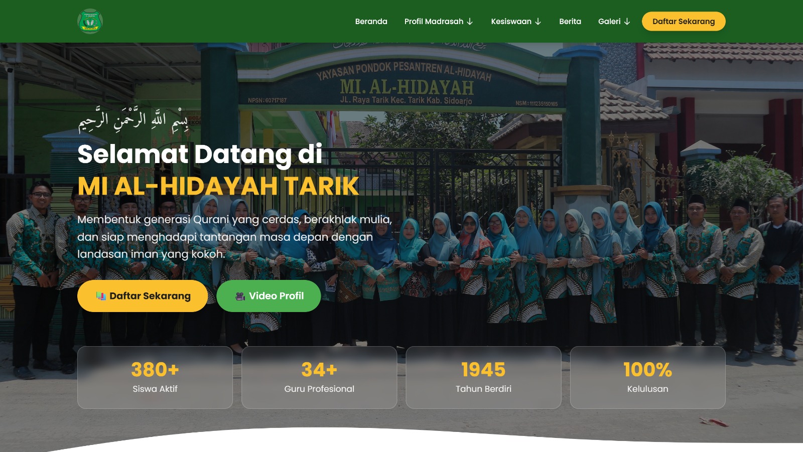Web MI Al-Hidayah Tarik